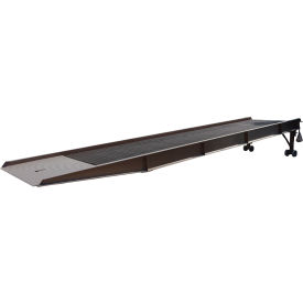 Vestil Steel Overlap Yard Ramp 360L x 102-3/8W 30000 lb. Capacity Earth Tone Brown 