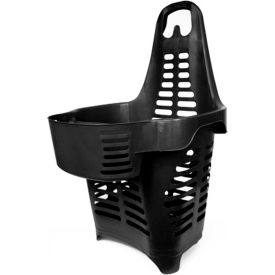 Versacart Systems, Inc. 201-55L 2F BLK Versacart® Gendouble Black Rolling Basket 55 Liter with 2 Fixed Wheels image.
