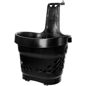 Versacart Systems, Inc. 201-68L BLK Versacart® Genplus 360° Black Plastic Rolling Basket 68 Liter image.