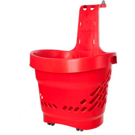 Versacart Systems, Inc. 201-68L RED Versacart® Genplus 360° Red Plastic Rolling Basket 68 Liter image.