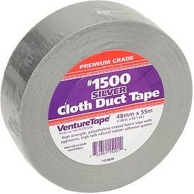 3m 7100043836 3M™ VentureTape #1500 General Purpose Cloth Duct Tape, 2 IN x 60 Yards, Silver image.