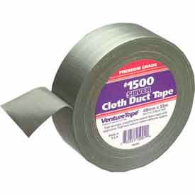 3m 7100043871 3M™ Venture Tape™ #1500 Cloth Duct Tape, 2 in. x 60 Yards, White, 1 Roll image.