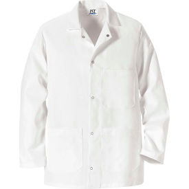 Vf Imagewear Inc 0406WHRGL Red Kap® Gripper-Front Short Butcher Coat, W/Pockets, White, Polyester/Cotton, L image.