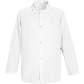 Vf Imagewear Inc 0416WHRGL Red Kap® Gripper-Front Short Butcher Coat, White, White, Polyester/Cotton, L image.