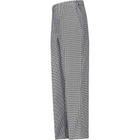 Vf Imagewear Inc 2020BW2836U Chef Designs Cook Pants, Black & White Check, Polyester/Cotton, 28" x 36" image.