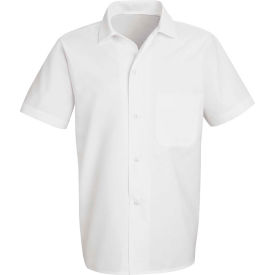 Vf Imagewear Inc 5010WHSS3XL Chef Designs Button-Front Short Sleeve Cook Shirt, White, Polyester/Cotton, 3XL image.