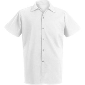 Vf Imagewear Inc 5035WHSS3XL Chef Designs Long Cook Shirt, White, Plain Weave, Spun Polyester, 3XL image.