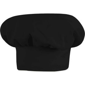 Vf Imagewear Inc HP60BKRGL Chef Designs Chef Hat, Black, Polyester/Cotton, L image.
