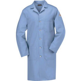 Bulwark Unisex Excel Flame-Resistant Lab Coat, 7 oz., Light Blue, Cotton, 3XL