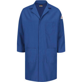 Vf Imagewear Inc KNL6RBRG3XL Bulwark® Unisex Concealed Snap Front Lab Coat, Royal Blue, Nomex/Aramid, 3XL image.