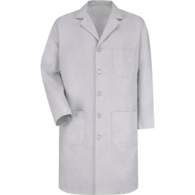Vf Imagewear Inc KP14GYRG38 Red Kap® Mens Lab Coat, Light Gray, Poly/Combed Cotton, 38" image.