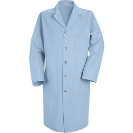 Vf Imagewear Inc KP14LBRG54 Red Kap® Mens Lab Coat, Light Blue, Poly/Combed Cotton, 54" image.