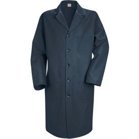 Vf Imagewear Inc KP14NVLN42 Red Kap® Mens Lab Coat, Navy, Poly/Combed Cotton, Tall, 42" image.