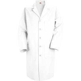 Vf Imagewear Inc KP14WHRG32 Red Kap® Mens Lab Coat, White, Poly/Combed Cotton, Regular, 32" image.