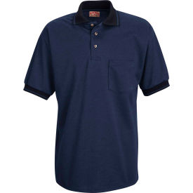 Vf Imagewear Inc SK52NVSSXL Red Kap® Performance Knit® Mens Twill Short Sleeve Shirt Navy/Medium Blue XL - SK52 image.