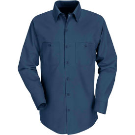 Vf Imagewear Inc SP14NVRGS Red Kap® Mens Industrial Work Shirt Long Sleeve Navy Regular-S SP14 image.