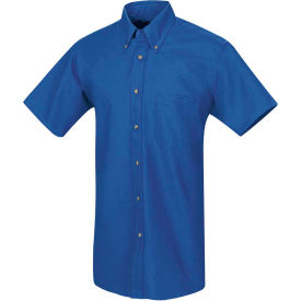 Vf Imagewear Inc SP80RBSSXXL Red Kap® Mens Poplin Short Sleeve Dress Shirt Royal Blue SSXXL - SP80 image.