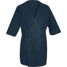 Vf Imagewear Inc WP10NVRG3XL Red Kap® Collarless Butcher Wrap W/Exterior Pockets, Navy, Polyester/Combed Cotton, 3XL image.