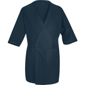 Vf Imagewear Inc WP10NVRGL Red Kap® Collarless Butcher Wrap W/Exterior Pockets, Navy, Polyester/Combed Cotton, L image.