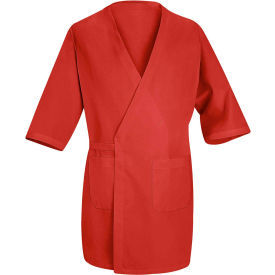 Vf Imagewear Inc WP10RDRG3XL Red Kap® Collarless Butcher Wrap, Red, Polyester/Combed Cotton, 3XL image.