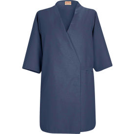 Vf Imagewear Inc WP18NVRGS Red Kap® Collarless Butcher Wrap W/o Pockets, Navy, Polyester/Combed Cotton, S image.