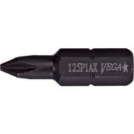 VEGA INDUSTRIES, INC 125P2AX Vega Phillips #2 Insert Bit x 1" Extra Hard, S2 Modified Steel, Black Manganese Phosphate image.