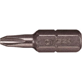 VEGA INDUSTRIES, INC 125P2R Vega Phillips #2 Reduced Insert Bit x 1", S2 Modified Steel, Gunmetal Grey image.