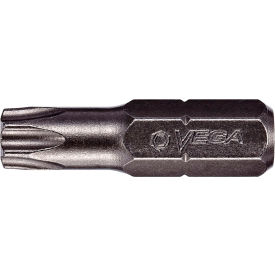 VEGA INDUSTRIES, INC 125TT45A Vega TORX® Tamper 45 Insert Bit x 1" Bull Nose, S2 Modified Steel, Gunmetal Grey image.