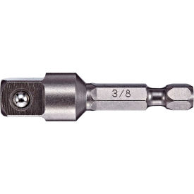 Vega 3/8 x 1/4 Hex Socket Adapter x 2"" Pin Gunmetal Grey S2 Modified Steel