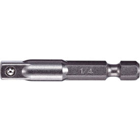 VEGA INDUSTRIES, INC 175ADB14 Vega 1/4 x 1/4 Hex Socket Adapter x 3" Ball, Gunmetal Grey, S2 Modified Steel image.