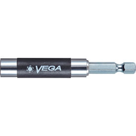 VEGA INDUSTRIES, INC 175MH1DL Vega 1/4 Mag Bit Holder w/ Finder Sleeve x 3-1/8", Zinc Finish, Steel + Stainless Steel image.
