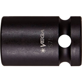 Hex 7/32", 1/2" Sq. Dr Socket Bit x 4", 7/16 Hex Shank Bit, S2 Steel, Gunmetal Gray view 2