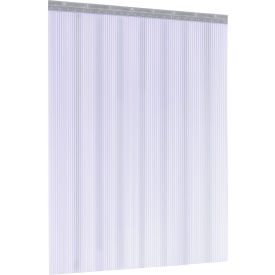 Shaver Industries Scratch Resistant Strip Door Ribbed PVC 0.11" Thick 12W x 12H Clear 