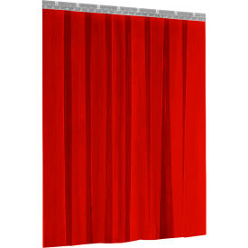 Shaver Industries Welding Strip Door 8W x 8H Semi-Transparent Red Weldgrade PVC 