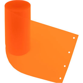 Shaver Industries Replacement Strip For Strip Curtain Doors 0.08" Thick 1W x 9H Orange 5/Pack 
