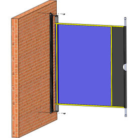 SHAVER INDUSTRIES INC RWS9000-B Shaver Industries RollTect™ Retractable Weld Screen - 5.5 x 20 Semi Blue Weld Shade image.