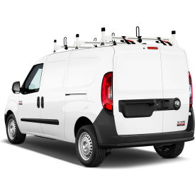 VANTECH USA INC H1358W Vantech H1 3 Bar Aluminum Ladder Roof Rack for RAM ProMaster City 2014-On, White image.