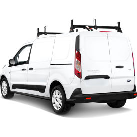 VANTECH USA INC H1712B Vantech H1 2 Bar Aluminum Ladder Roof Rack for Ford Transit Connect 2014-On, Black image.