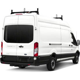 VANTECH USA INC H1722B Vantech H1 2 Bar Steel Ladder Roof Rack for Ford Transit Cargo Van 2015-On, Black image.