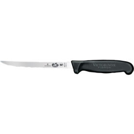 Victorinox Swiss Army Co 5.6203.15 Victorinox 6 Boning Knife, Narrow Blade, Semi-flexible, Black Fibrox Handle 40519 image.