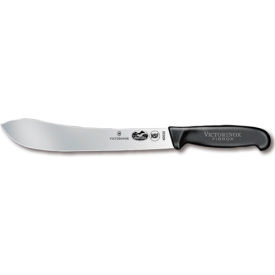 Victorinox Swiss Army Co 5.7403.25 Victorinox 10 Butcher Knife, Straight Blade, Black Fibrox Handle 40530 image.