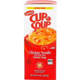 Lipton LIPTJL03487 Lipton® Cup-a-Soup Chicken Noodle Instant Soup, Box of 22 Packets image.