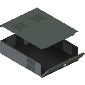 Video Mount Products DVR-LB3 Low Profile DVR / Storage Lockbox - Black image.