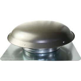 Ventamatic Ltd VX25 GREY Cool Attic® Galvanized Steel Round Vent, 144" Sq. in NFA, Weathered Gray, 1/Pack image.