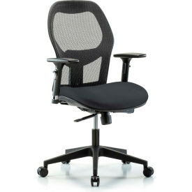 E COM INC EXE-MDHCH-RG-H0-A2-RC-8823 Mesh Back Antibacterial Industrial Chair - Vinyl Seat - Carbon Supernova image.