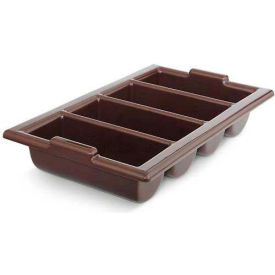 Vollrath Company 1375-01 Vollrath® Traex Cutlery Box, 1375-01, Plastic, Chocolate image.