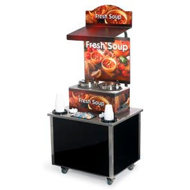 Vollrath Company 3702803 Vollrath® Cayenne® 3702803, Twin Well 7 Qt. Soup Merchandisers - Kiosks Country Kitchen image.