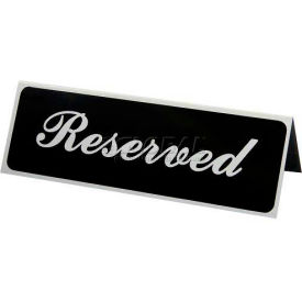 Vollrath Company 4135*****##* Vollrath® Reserved Tabletop Tent Sign, 4135, Double Sided, Plastic image.
