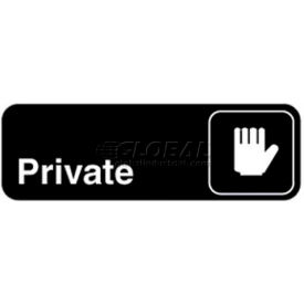 Vollrath Company 4505 Vollrath® Private Sign, 4505, 3" X 9" image.
