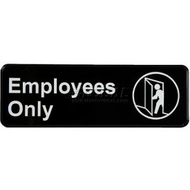 Vollrath Company 4506 Vollrath® Employees Only Sign, 4506, 3" X 9" image.